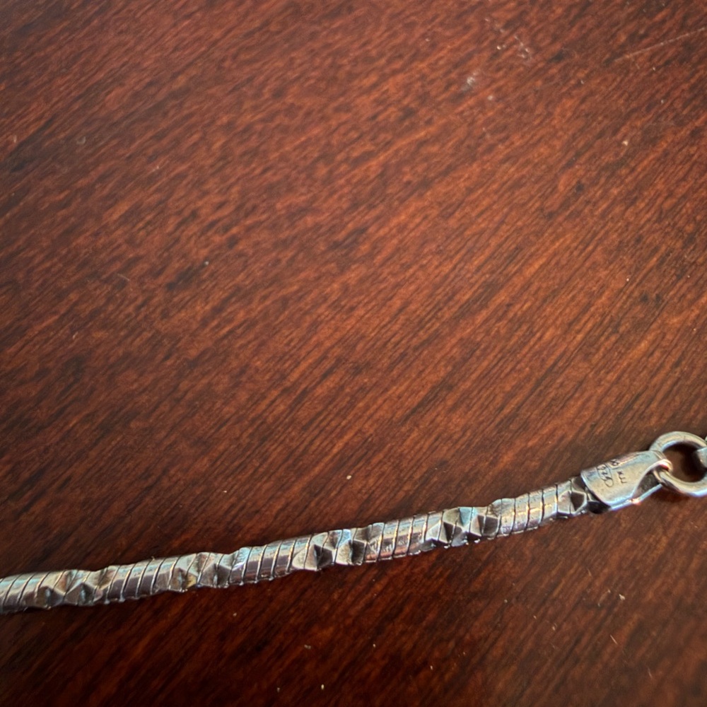 Delicate Silver Rope Chain Necklace - Picture 10 of 11